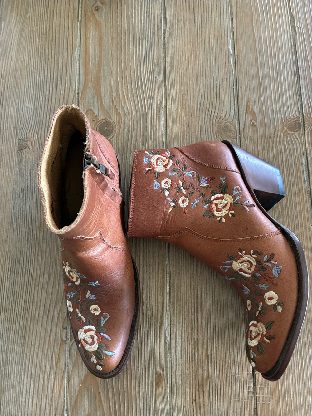Shyanne Millie Floral Embroidered Booties - Picture 2 of 13